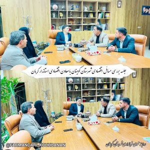 جلسه بررسی مسائل اقتصادی شهرستان کوهبنان      دیدار فرماندار با دکتر سالاری معاون اقتصادی استاندار کرمان
